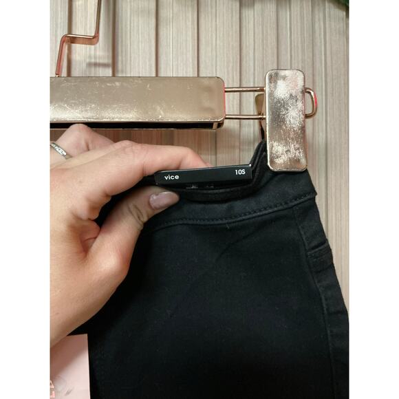 Missguided Vice High-Waisted Slash Knee Skinny Jeans Size US 6S - Picture 7 of 10